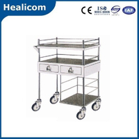 Dp-T015 Carro médico de acero inoxidable para cambio de medicamentos