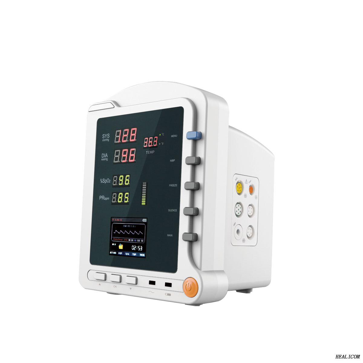 Monitor de signos vitales de UCI portátil médico de alta calidad Monitor de paciente NIBP SPO2