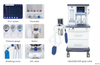 Equipos de anestesia médica Aprobado por CE / ISO uso hospitalario HA-6100 Precio de la máquina de anestesia portátil