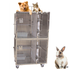 Precio barato para mascotas jaulas WTC-02 jaula de perro de acero inoxidable para animales