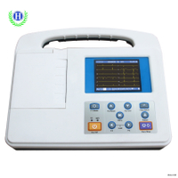 Equipo médico HE-01B Máquina de electrocardiógrafo de ECG portátil digital de mano Máquina de electrocardiógrafo ICU con precio barato